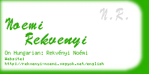 noemi rekvenyi business card