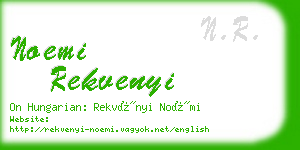 noemi rekvenyi business card